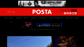 What Posta.com.mx website looked like in 2023 (1 year ago)