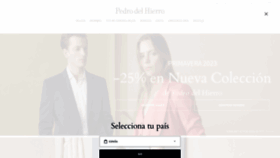 What Pedrodelhierro.com website looked like in 2023 (1 year ago)