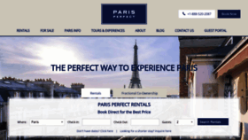What Parisperfect.com website looked like in 2023 (1 year ago)