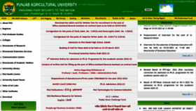 What Pau.edu website looked like in 2023 (1 year ago)