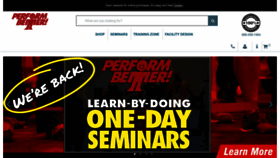 What Performbetter.com website looked like in 2023 (1 year ago)