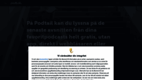 What Podtail.se website looked like in 2023 (1 year ago)