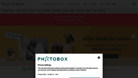 What Photobox.com website looked like in 2023 (1 year ago)