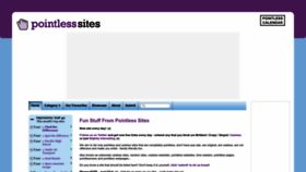 What Pointlesssites.com website looked like in 2023 (1 year ago)