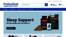 What Professionalsupplementcenter.com website looked like in 2023 (1 year ago)