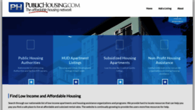 What Publichousing.com website looked like in 2023 (1 year ago)