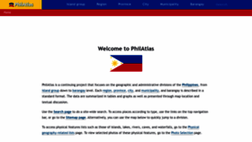 What Philatlas.com website looked like in 2023 (1 year ago)