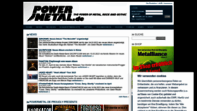 What Powermetal.de website looked like in 2023 (1 year ago)
