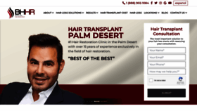 What Palmdeserthairtransplant.com website looked like in 2023 (1 year ago)