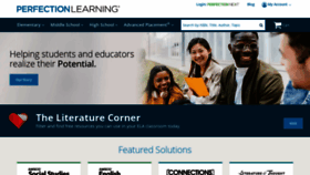 What Perfectionlearning.com website looked like in 2023 (1 year ago)