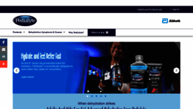 What Pedialyte.com website looked like in 2023 (1 year ago)