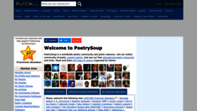 What Poetrysoup.com website looked like in 2023 (1 year ago)