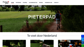 What Pieterpad.nl website looked like in 2023 (1 year ago)