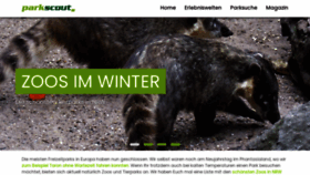 What Parkscout.de website looked like in 2023 (1 year ago)