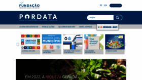 What Pordata.pt website looked like in 2023 (1 year ago)