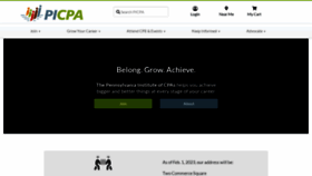 What Picpa.org website looked like in 2023 (1 year ago)