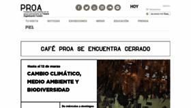 What Proa.org website looked like in 2023 (1 year ago)