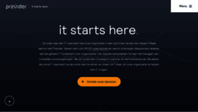 What Previder.nl website looked like in 2023 (1 year ago)