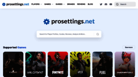 What Prosettings.net website looked like in 2023 (1 year ago)