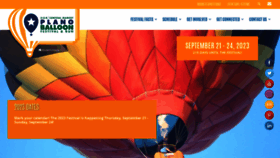 What Planoballoonfest.org website looked like in 2023 (1 year ago)