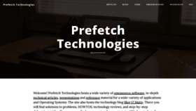 What Prefetch.net website looked like in 2023 (1 year ago)