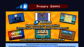 What Primarygames.co.uk website looked like in 2023 (1 year ago)