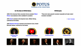 What Potus.com website looked like in 2023 (1 year ago)