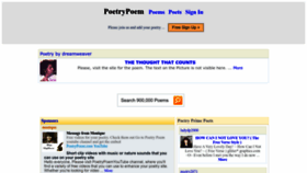 What Poetrypoem.com website looked like in 2023 (1 year ago)