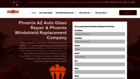 What Phoenixarizonaautoglass.com website looked like in 2023 (1 year ago)