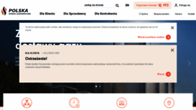 What Psgaz.pl website looked like in 2023 (3 years ago)