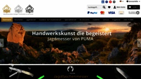 What Pumaknives.de website looked like in 2023 (2 years ago)