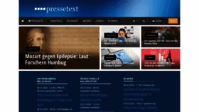 What Pressetext.de website looked like in 2023 (1 year ago)