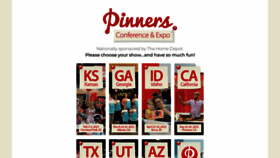 What Pinnersconference.com website looked like in 2023 (1 year ago)