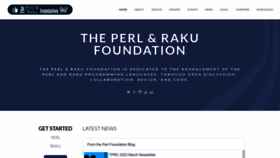 What Perlfoundation.org website looked like in 2023 (1 year ago)
