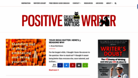 What Positivewriter.com website looked like in 2023 (1 year ago)