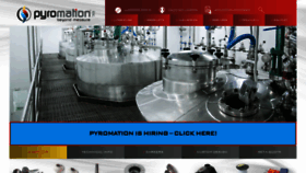 What Pyromation.com website looked like in 2023 (1 year ago)