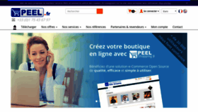 What Peel.fr website looked like in 2023 (1 year ago)