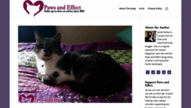 What Paws-and-effect.com website looked like in 2023 (1 year ago)