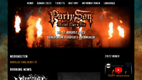 What Party-san.de website looked like in 2023 (1 year ago)