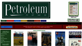 What Petroleumnews.com website looked like in 2023 (1 year ago)