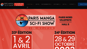 What Parismanga.fr website looked like in 2023 (1 year ago)