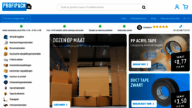 What Profipack.nl website looked like in 2023 (1 year ago)