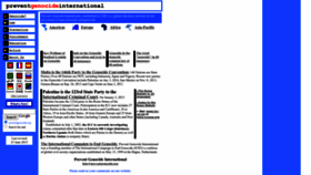 What Preventgenocide.org website looked like in 2023 (1 year ago)