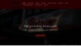 What Patsys.com website looked like in 2023 (1 year ago)
