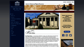 What Pilgrimhallmuseum.org website looked like in 2023 (1 year ago)