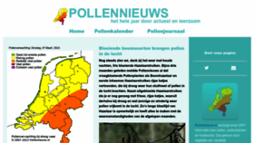 What Pollennieuws.nl website looked like in 2023 (1 year ago)