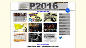 What P2016.org website looked like in 2023 (1 year ago)
