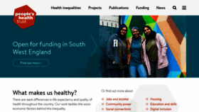 What Peopleshealthtrust.org.uk website looked like in 2023 (3 years ago)