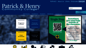 What Patrickhenry.edu website looked like in 2023 (1 year ago)