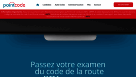 What Pointcode.fr website looked like in 2023 (1 year ago)